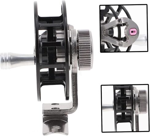 Generic All Metal Ice Fishing Reel with Slip Handle Portable Lightweight Sea Rod Accessory for Enhanced Comfort and Durability Professional Creative Fishing Wheel for Freshwater and in Saudi Arabia