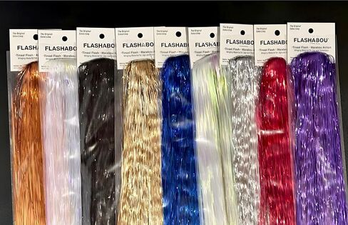 Hedron Flashabou Original Fly Tying Material and Metallic Tinsel Flash Skirt Material Great for Anything from Fly Tying to Offshore Trolling Lures in Saudi Arabia
