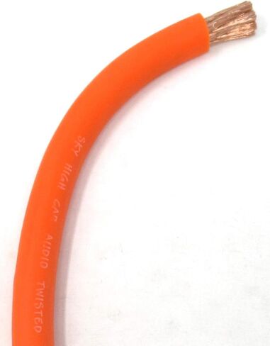 OFC 2/0 GAUGE AWG Orange Power Ground Wire Sky High Car Audio الذي تم بيعه بواسطة Foot Ft in Saudi Arabia