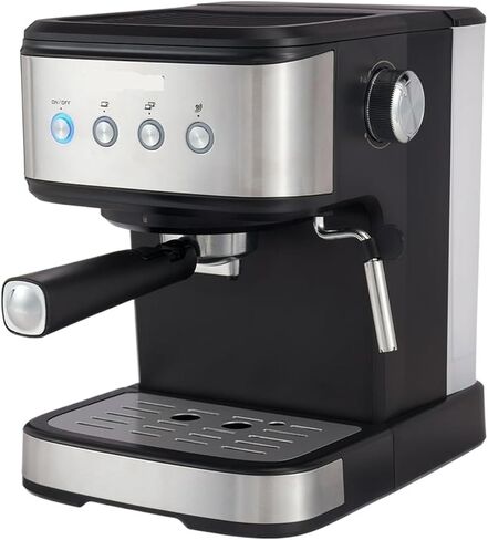 Espresso Maker 1.5L Capacity Coffee Machine with Milk Frother in Saudi Arabia