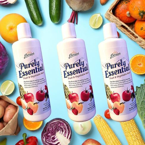 Purely Essential Fruit & Vegetable Wash, None, 16 Fl Oz (Pack of 6) in Saudi Arabia