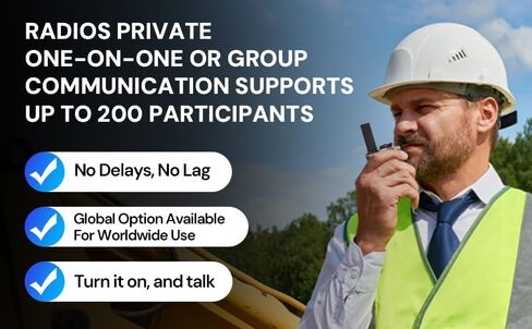 4G LTE POC Walkie Talkies (حزمة 2 ، شملت بطاقات SIM)-أجهزة الراديو التغطية على مستوى البلاد/التغطية العالمية ، جسم صغير للمعادن ، بطارية طويلة ، نطاق USB-C ، 5000 كم-K300 in Saudi Arabia