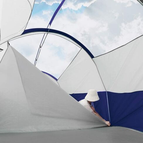 Campros CP Tent 12-spoling-spaming-tents ، 3 Torts Family Tents ، خيمة عائلية مقاومة للرياح مع طراز Rainfly أعلى ، 6 نوافذ شبكية كبيرة ، طبقة مزدوجة ، إعداد سهلة ، محمولة مع حقيبة تحمل 20 '× 9' × 72 "(H) in Kuwait