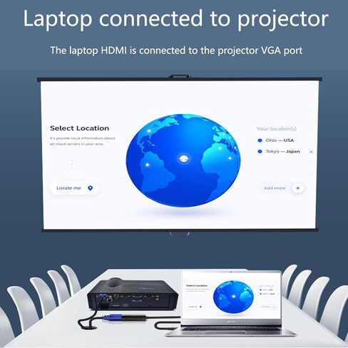 HDMI إلى VGA ، HDMI إلى VGA محول الفيديو (من الذكور إلى الإناث) لأجهزة الكمبيوتر ، أجهزة الكمبيوتر المكتبية ، أجهزة الكمبيوتر المحمولة ، أجهزة الكمبيوتر ، أجهزة العرض ، الشاشات ، HDTVs ، Raspberry PI ، Roku ، Xbox ، Chromebooks والمزيد in Kuwait