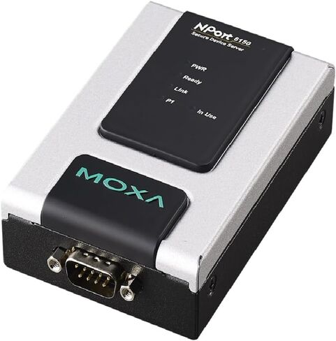 NPort 6150-T device server - 1-port RS-232/422/485 secure device server, 3 in 1, 10/100M Ethernet, 12-48 VDC, -40 to 75°. (Power Supply not Included - Please Purchase Separately - PWR-12150-USJP-SA-T) in Saudi Arabia