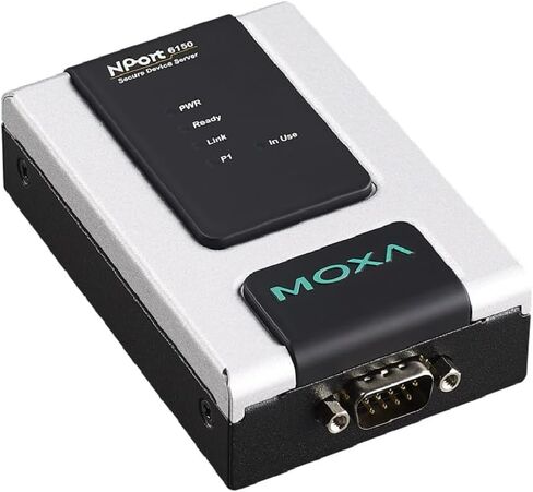 NPort 6150-T device server - 1-port RS-232/422/485 secure device server, 3 in 1, 10/100M Ethernet, 12-48 VDC, -40 to 75°. (Power Supply not Included - Please Purchase Separately - PWR-12150-USJP-SA-T) in Saudi Arabia