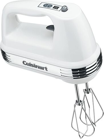 ميزة الطاقة Cuisinart HM-90S بالإضافة إلى الخلاط المحمول بنسبة 9 سرعات مع حالة تخزين ، أبيض (متجدد) in Kuwait