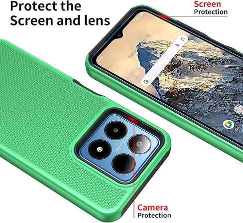 for Boost Summit 5G Case with Tempered Glass Screen Protector,Dual Layer Heavy Duty Shockproof Protection (Boost Summit 5G,Black) in Saudi Arabia
