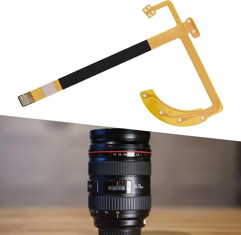 eMagTech 4pcs Lens Flex Cable Compatible with Canon EF 24-70mm f/2.8L USM Repair Part for Autofocus Function in Saudi Arabia