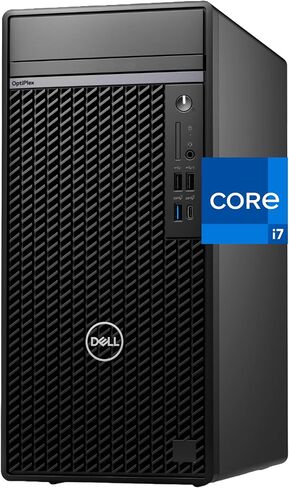 Dell OptiPlex 7020 Tower Plus Computer, Intel Core i7-14700, 32GB RAM, 1TB NVMe SSD, USB-C, DisplayPort, HDMI, Built in WiFi, Bluetooth, Windows 11 Pro, Black Desktop in Saudi Arabia