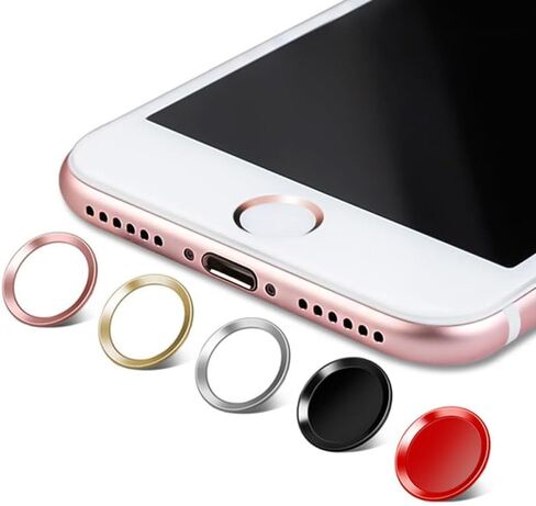 ARTIBETTER Metal Fingerprint Button Sticker for Home Button - Copper and Polymer Material Sweat-Resistant Compatible with Apple Devices in Saudi Arabia