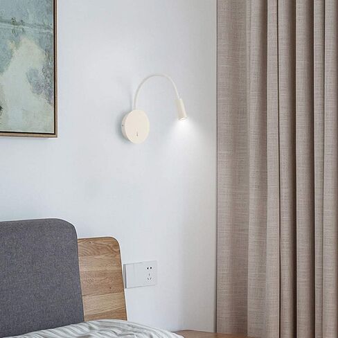 مرن groenseck الجدار أضواء القراءة مصباح السرير مع التبديل 3W LED SPOTLAMP التصميم الحد الأدنى قابلة للتعديل الجدار الداخلي ضوء غرفة نوم غرفة المعيشة أضواء داخلية الجدار in Saudi Arabia