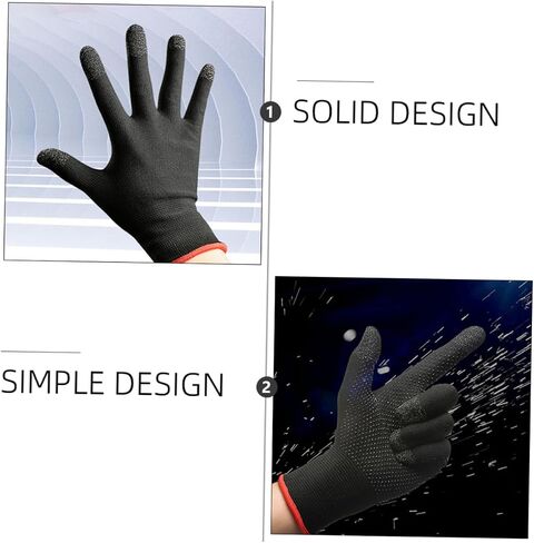 BESPORTBLE 2Pcs Mobile Touchscreen Game Gloves Thin and Breathable Outdoor Climbing Gloves for Gaming Elastic Fit Non Slip Design for Phone Touch Screen Use in Saudi Arabia