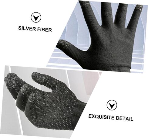 BESPORTBLE 2Pcs Mobile Touchscreen Game Gloves Thin and Breathable Outdoor Climbing Gloves for Gaming Elastic Fit Non Slip Design for Phone Touch Screen Use in Saudi Arabia