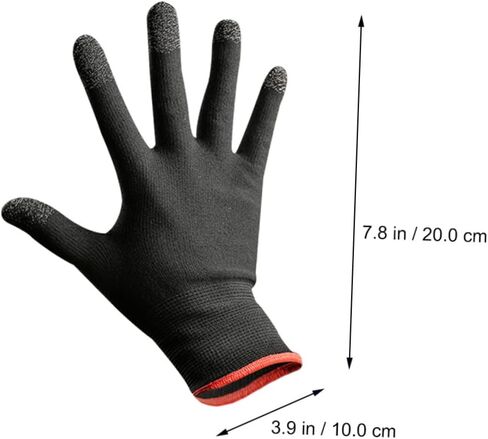 BESPORTBLE 2Pcs Mobile Touchscreen Game Gloves Thin and Breathable Outdoor Climbing Gloves for Gaming Elastic Fit Non Slip Design for Phone Touch Screen Use in Saudi Arabia