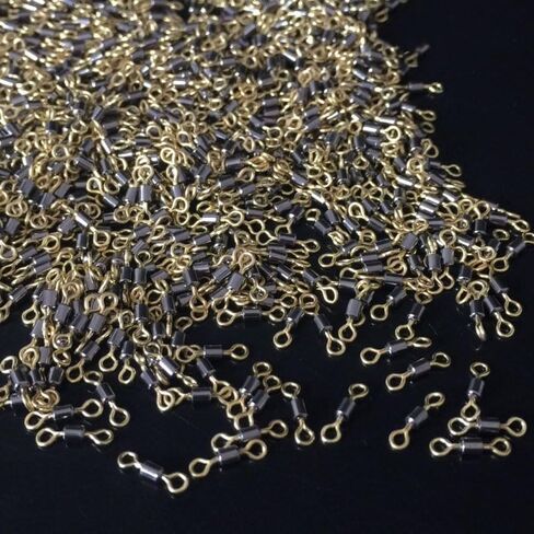100pcs ألوان مزدوجة الدوران دوار الصيد carp الإكسسوارات معالجة الهدايا لصيد الأسماك للرجال in Saudi Arabia
