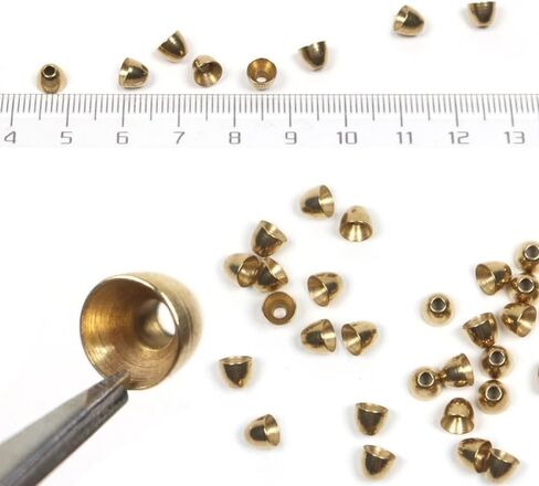 100pcs DIY النحاس ذبابة الرؤوس المخروطية المخروطية (7/32 " in Kuwait