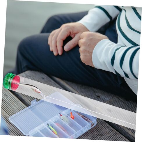 Yarnow 2pcs PVC Fishing Firming Tubes Tarpes Ellder Holder Storage لتخزين صيد الأسماك للصيادين والمتحمسين لونًا عشوائيًا in Kuwait