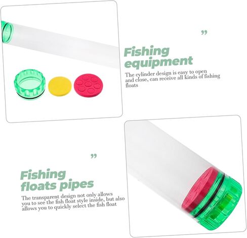 Yarnow 2pcs PVC Fishing Firming Tubes Tarpes Ellder Holder Storage لتخزين صيد الأسماك للصيادين والمتحمسين لونًا عشوائيًا in Kuwait