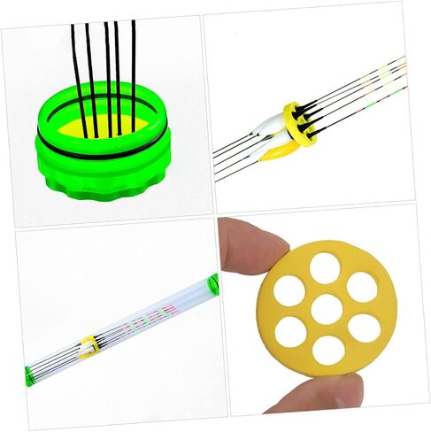 Mikikit 2Pcs Fish Floats Storage Tubes Fishing Floats Holder for Practical Fishing Tool for Campers and Enthusiasts in Saudi Arabia