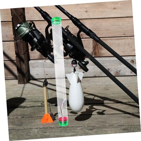 Mikikit 2Pcs Fish Floats Storage Tubes Fishing Floats Holder for Practical Fishing Tool for Campers and Enthusiasts in Saudi Arabia