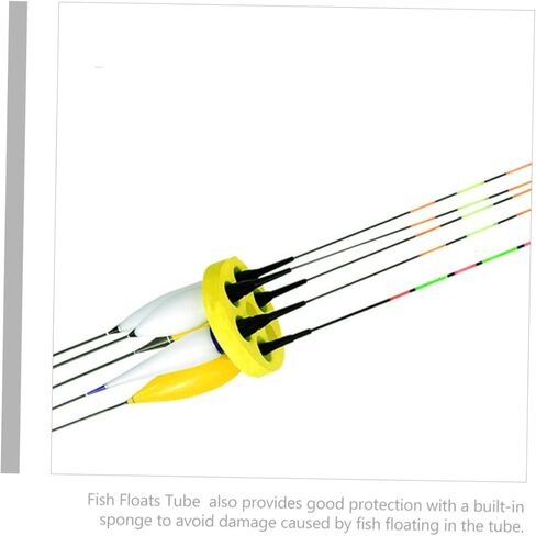 2pcs أنابيب تعويم الأسماك حاويات متينة لأماكن الصيد معدات صيد مضغوطة خفيفة الوزن مع إسفنجة مبنية لسهولة التخزين والحماية in Saudi Arabia