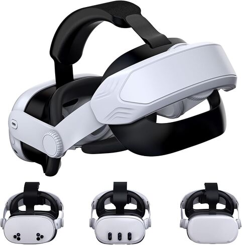 Adjustable Comfort Head Strap for Meta Quest 3S/Quest 3/Quest 2 - Elite Strap Replacement for Enhanced Support, Reduced Pressure & VR Gaming Immersion (T4 Quest 3S/Quest 3/Quest 2 Head Strap) in Kuwait