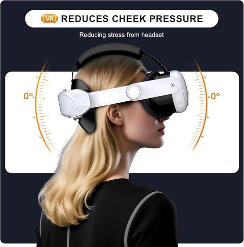 Adjustable Comfort Head Strap for Meta Quest 3S/Quest 3/Quest 2 - Elite Strap Replacement for Enhanced Support, Reduced Pressure & VR Gaming Immersion (T4 Quest 3S/Quest 3/Quest 2 Head Strap) in Kuwait