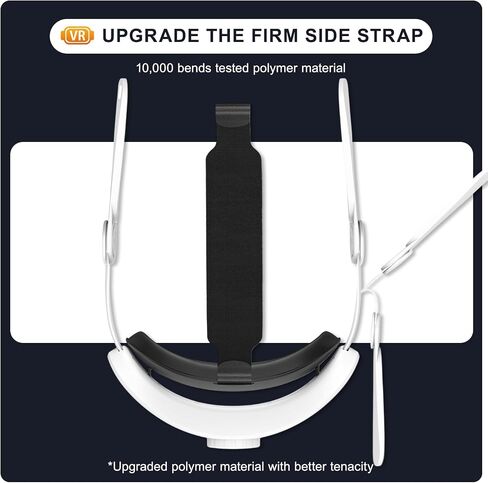 Adjustable Comfort Head Strap for Meta Quest 3S/Quest 3/Quest 2 - Elite Strap Replacement for Enhanced Support, Reduced Pressure & VR Gaming Immersion (T4 Quest 3S/Quest 3/Quest 2 Head Strap) in Kuwait