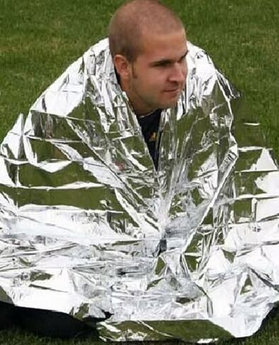 Dual-Sided Silver Emergency Blanket - 51" x 83" - Lightweight and Compact for First Aid and Outdoor Activities in Saudi Arabia