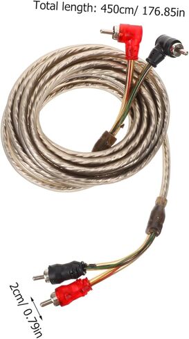 Ciieeo Car Audio Audio Cable Wire Pure Copper Speaker for Amplifier و SPOOFER Low Signal Loss VIRGEN in Kuwait