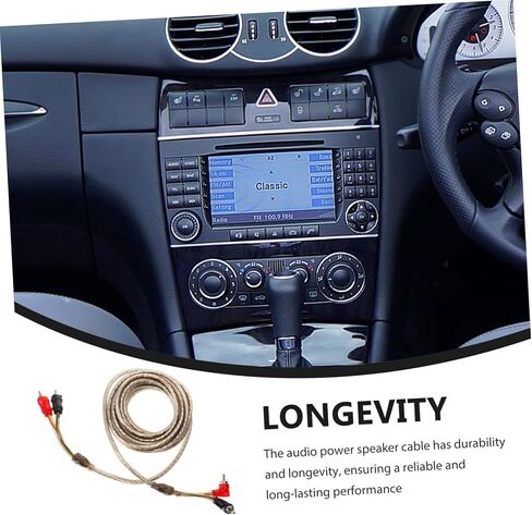 Ciieeo Car Audio Audio Cable Wire Pure Copper Speaker for Amplifier و SPOOFER Low Signal Loss VIRGEN in Kuwait