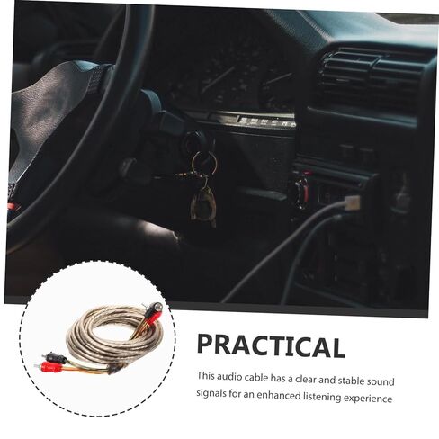 BESTYASH Car Audio Amplifier Cable Pure Copper Speaker Wire for Enhanced Sound Quality Low Signal Loss for Car Subwoofer and Power Amplifier Upgrades in Kuwait
