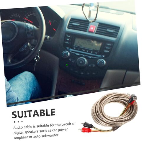 BESTYASH Car Audio Amplifier Cable Pure Copper Speaker Wire for Enhanced Sound Quality Low Signal Loss for Car Subwoofer and Power Amplifier Upgrades in Kuwait