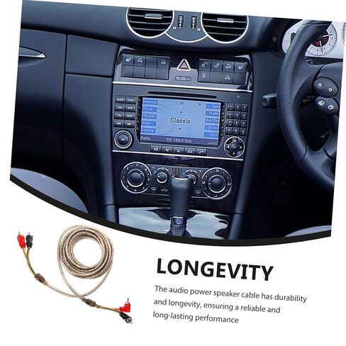 BESTYASH Car Audio Amplifier Cable Pure Copper Speaker Wire for Enhanced Sound Quality Low Signal Loss for Car Subwoofer and Power Amplifier Upgrades in Kuwait