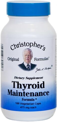 Dr. Christopher's Original Formulas Thyroid Maintenance Formula Capsules, 100 Count (Pack of 2) in Saudi Arabia