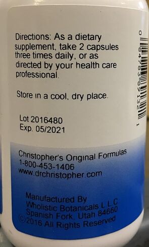 Dr. Christopher's Original Formulas Thyroid Maintenance Formula Capsules, 100 Count (Pack of 2) in Saudi Arabia