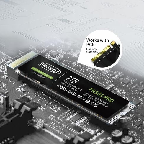 FX550 NVMe SSD 2TB M.2 SSD PCIe 3.0×4, Read Up to 3,500 MB/s, M2 2280 Internal Soild State Drive, Compatible with Desktop, Laptop and Mini PC, QLC NAND Flash in Kuwait