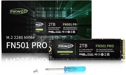 FX550 NVMe SSD 2TB M.2 SSD PCIe 3.0×4, Read Up to 3,500 MB/s, M2 2280 Internal Soild State Drive, Compatible with Desktop, Laptop and Mini PC, QLC NAND Flash in Kuwait