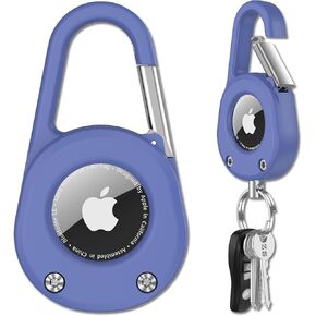 SCALLOP for AirTag (1st & 2nd Gen) Keychain with Carabiner,Thick Hard PC Air Tag Holder,IPX8 Waterproof,Secure Lock in Kuwait