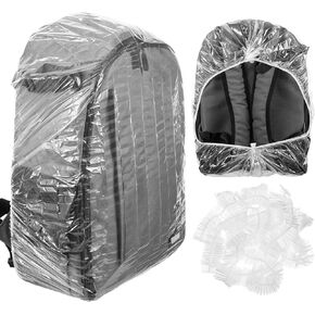 10 Pack Backpack Rain Cover, Disposable Waterproof Lightweight Backpack Cover Elastic Protector for Backpacks Outdoor Hiking Cycling Camping Travel Emergency 15-40L in Kuwait