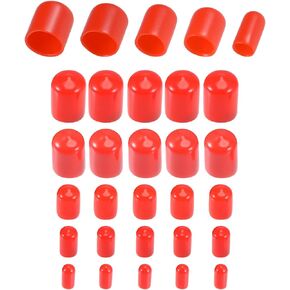 DMiotech 50 حزمة 1/4" 3/8" 1/2" 5/8" 3/4" ID الأبيض برغي موضوع حماة المطاط نهاية قبعات الترباس يغطي لأنابيب الأثاث المسمار الترباس in Saudi Arabia