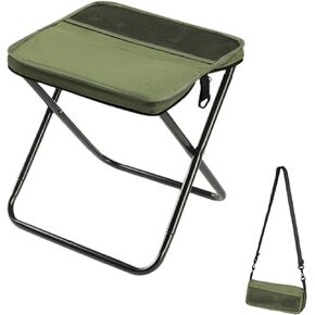Folding Camp Stool, Lightweight Foldable Camping Stool, Compact Mini Chair for Outdoor Activities, Hiking, Fishing, and Travel, Portable and Durable, Holds Up to 265 lbs (Regular) in Saudi Arabia