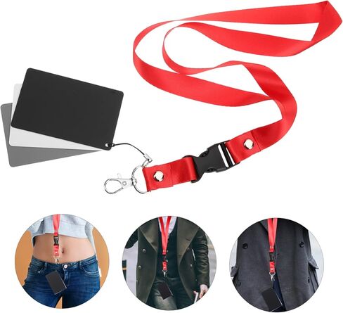 Nuobesty 4pcs بطاقات رمادية محمولة للماء لتوازن اللون الأبيض ومعايرة التعرض للتصوير الفوتوغرافي المتوافق مع كاميرات الفيديو بدون مرآة. in Saudi Arabia
