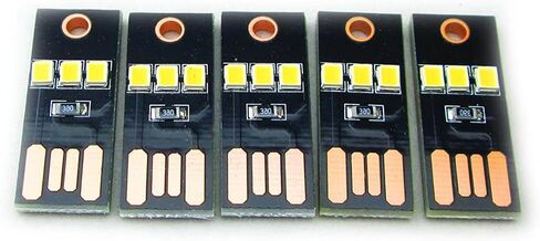 10 حزمة Super Mini USB Light Ultra Slim 0.2w LED للكمبيوتر المحمول/لوحة المفاتيح/التخييم ، 2835 مصباح USB المحمول رقاقة بدون إشعاع in Saudi Arabia