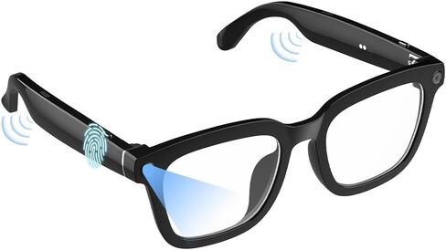 Ai Smart Glasses with Camera and Bluetooth Blue Light Blocking Smartglasses Sunglasses High-definition Shooting 2K 1080P Anti-Shake Video Recording Image Recognition Translation Voice Broadcast in Saudi Arabia