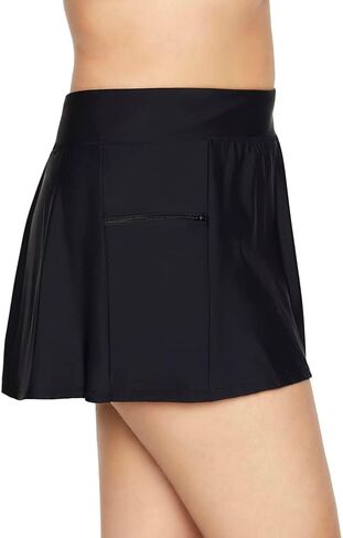 Penbrooke Shape Solver Women's Solid skirt with Side Pocket Swim Bottom Separate in Kuwait