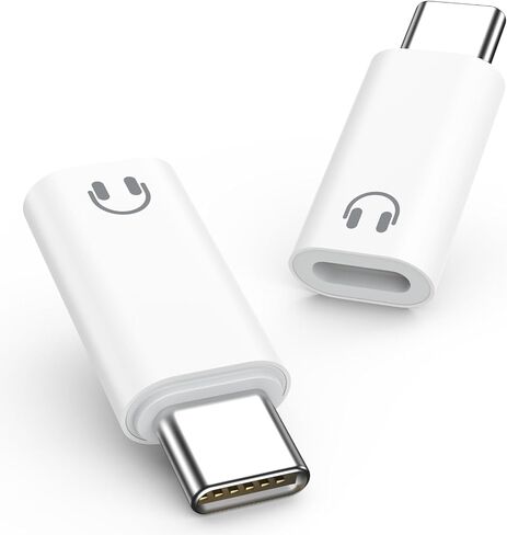 MoKo Lightning to USB C Adapter for Headphones with Line Control, Lightning to USB C Adapter Audio for iPhone 16e/iPhone 16/15 Pro Max Plus, Not for Charging/Data Transfer/Lavalier Mic/Speakers in Saudi Arabia