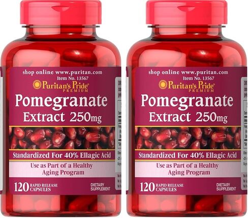 Puritan's Pride Pomegranate Extract, 250 Mg, 120 Count in Kuwait