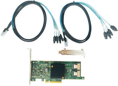 LSI 9207-8I بطاقة تحكم RAID 6GBS SAS SATA PCI-E 3.0 HBA IT MODE CARD in Kuwait